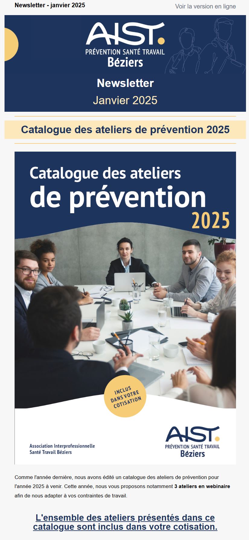 Capture newsletter janvier 2025